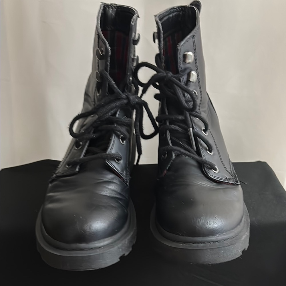 Faded Glory Black Combat Boots Women’s Size 7
